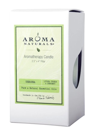 Aromanaturals Essential Pillar Candle - Verbena